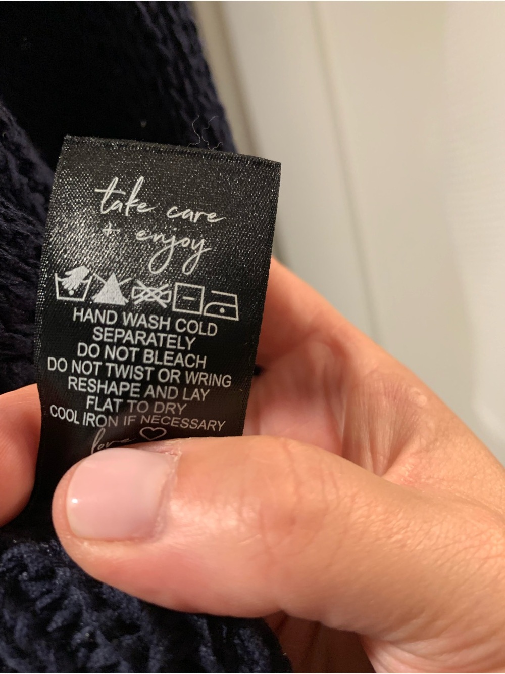 NIC+ZOE Dark Navy Button-Front Ribbed Cardigan - Picture 4 of 5